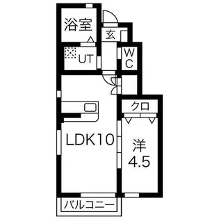 Beverly Hills(ビバリーヒルズ) B棟【1階】の間取り