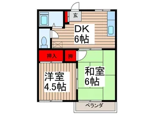 細田コーポ【2階】の間取り
