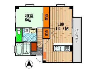 ハイムケン壱番館【2階】の間取り