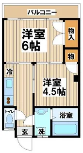 第三麻生マンション【2階】の間取り