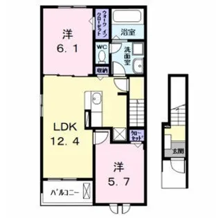 アルカンシェルNE【2階】の間取り