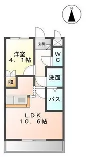 エスポ・ワール【1階】の間取り