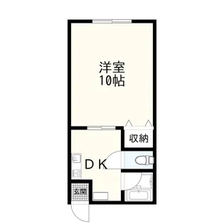 コーポ金谷B【1階】の間取り