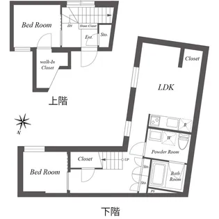 PASEO SANGENJAYA EAST【1階】の間取り