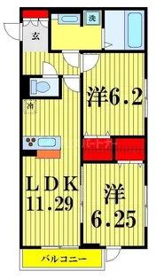 ル・ブラン立花【2階】の間取り