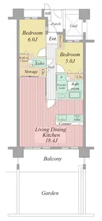 グランコートEAST25(0307)【3階】の間取り