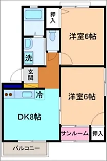 ニューフロイデ・ベルA棟【2階】の間取り