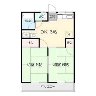 クレアしらゆり【2階】の間取り