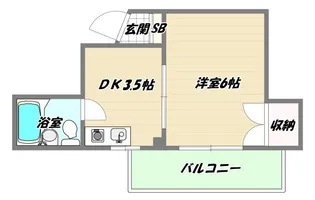 大阪府大阪市東淀川区淡路1【マンション】の間取り