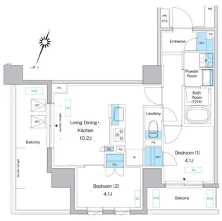 プレディアコート板橋【3階】の間取り
