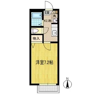 1Kの間取り画像
