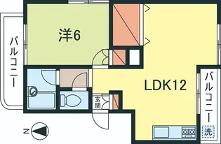 エステート方南【1階】の間取り