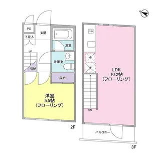 シルバラード広尾【2階】の間取り