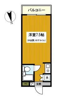 神奈川県川崎市川崎区境町【マンション】の間取り