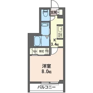 モリス レジデンス【1階】の間取り