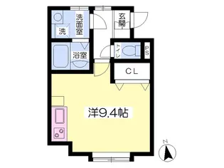 クラレヴィラ【1階】の間取り