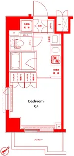 ルーブル横濱反町【6階】の間取り