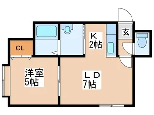 ブリシャール【2階】の間取り