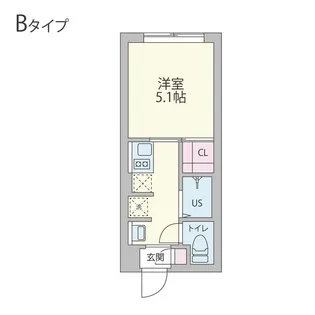 クーカイ・テラス早稲田【3階】の間取り
