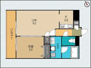 レガーロ旭町【3階】の間取り