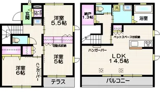 埼玉県さいたま市浦和区針ヶ谷1【マンション】の間取り