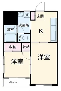 パークハイツ渡田【1階】の間取り