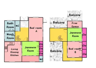 大阪府八尾市南本町2【一戸建】の間取り