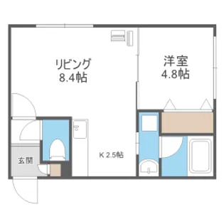 北海道札幌市北区北三十七条西3【マンション】の間取り