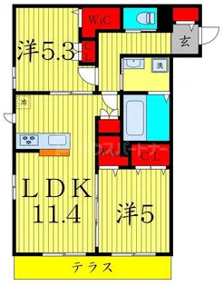 ル リアン【3階】の間取り