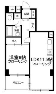 東京都台東区根岸5【マンション】の間取り