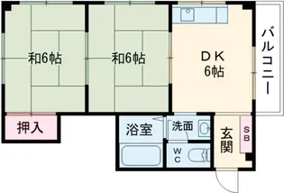 グランデ東香里II【4階】の間取り