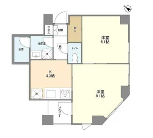 東京都文京区本駒込5【マンション】の間取り