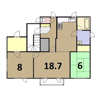 北海道札幌市東区北二十八条東14【一戸建】の間取り