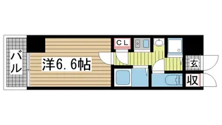 ロイヤルヒル神戸三ノ宮II【2階】の間取り
