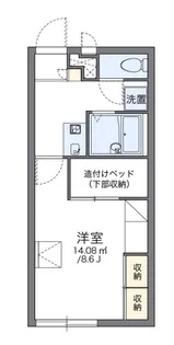レオパレススプリング【2階】の間取り