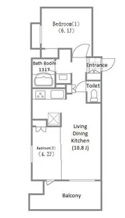 東京都墨田区吾妻橋3【マンション】の間取り