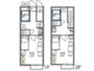 レオパレスみるく【2階】の間取り