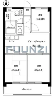 パレ・ドール西船橋【2階】の間取り