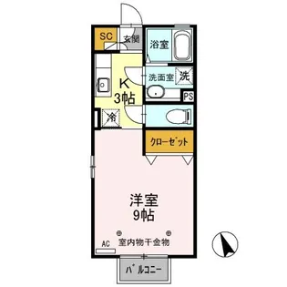 デジール II【2階】の間取り