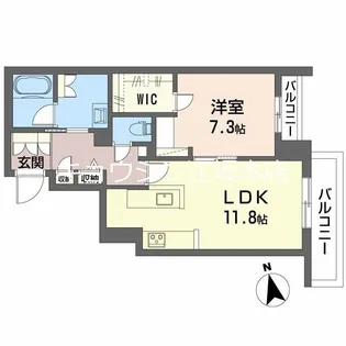 大阪府豊中市南桜塚1【マンション】の間取り