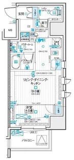 デュオステージ藤沢【11階】の間取り