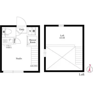 東京都豊島区上池袋2【アパート】の間取り