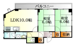 広島県広島市中区白島中町【マンション】の間取り