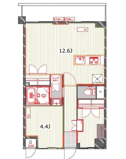 神奈川県横浜市西区戸部本町【マンション】の間取り