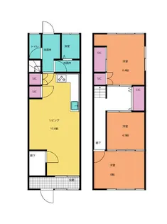 神奈川県横浜市港南区下永谷4【一戸建】の間取り
