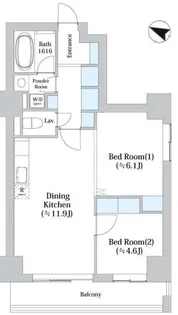 アーバンシティ音羽【4階】の間取り