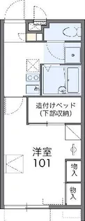 レオパレスかりゆし【1階】の間取り