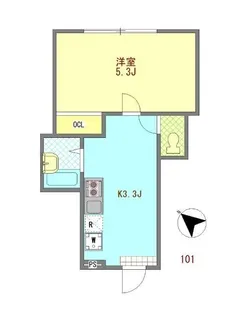 東京都板橋区板橋3【アパート】の間取り
