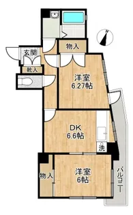 ハイリッジタワーズI【4階】の間取り