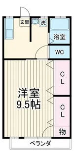 第五青木荘【2階】の間取り